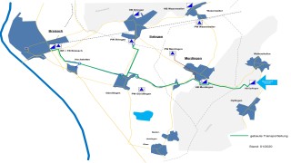 Baustand der Wassertransportleitung Opfingen-Breisach