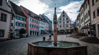 Brunnen auf dem Endinger Marktplatz.