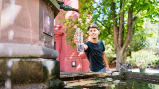 Bestes Trinkwasser aus den Freiburger Brunnen.