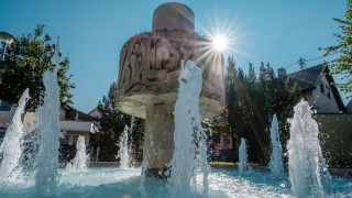 Brunnen im Ortszentrum von Wyhl