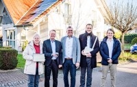 A. Vogele (Gmd. Ringsheim), Bürgermeister P. Weber, T. Maurer, R. Grey, P. Spies