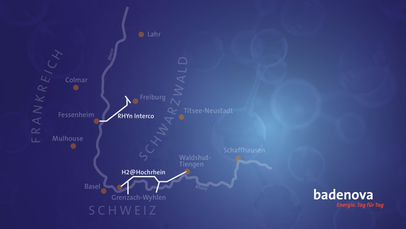 badenova bringt zwei Wasserstoffleitungen in den Kernnetz-Antrag